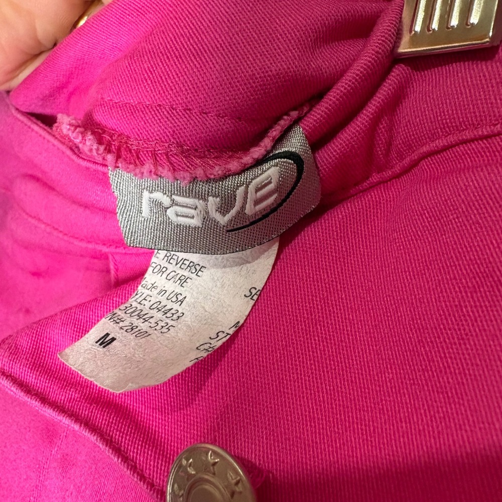 Vintage Rave Pink Pleated Skort Y2K Cargo Pocket Mini Skirt Shorts Womens Medium - Picture 6 of 10